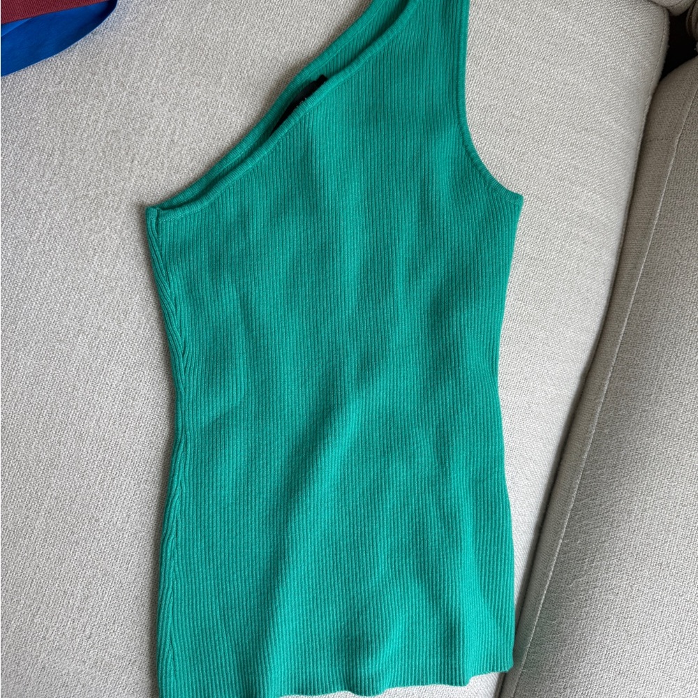 One-Shoulder Top Knit Top